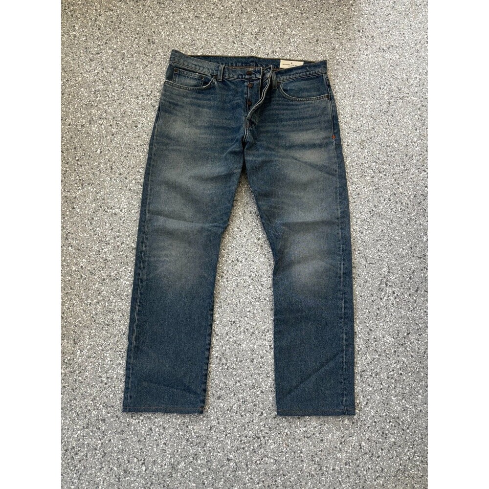 Imogene and Willie Mens Denim Jeans Barton Slim Fit 36x32 Butterfly Button